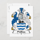 Carte Postale Phillips Family Crest (Devant / Derrière)