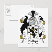 Carte Postale Phillips Family Crest (Devant / Derrière)