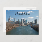 Carte Postale Philly hiver (Devant / Derrière)