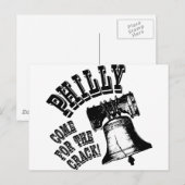 Carte Postale Philly - Venez pour le Crack ! (Devant / Derrière)