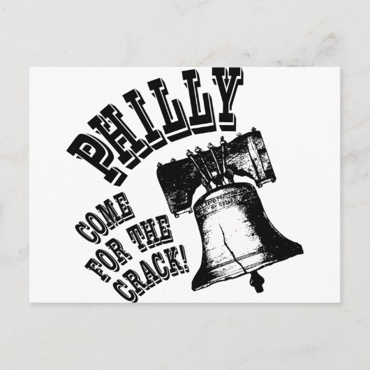 Carte Postale Philly - Venez pour le Crack ! (Devant)