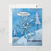 Carte Postale Philosophe de Snowflake Funny Toxits Tees Cards (Devant / Derrière)