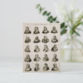 Carte Postale Philosophes anciens Portrait Thinkers Vintage (Debout devant)