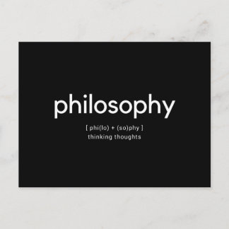 Carte postale Philosophie