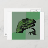 Carte Postale Philosoraptor (Devant / Derrière)