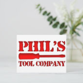 Carte Postale Phil's Tool Company (Debout devant)