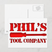 Carte Postale Phil's Tool Company (Devant / Derrière)