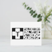 Carte Postale Phlébotomie Survécu (Debout devant)