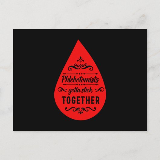 Carte Postale Phlebotomiste Gotta Stick Ensemble Sang Phlebotomi (Devant)