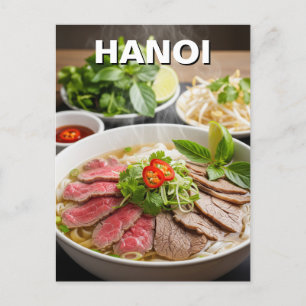 Carte Postale Pho Hanoi Vietnam Travel