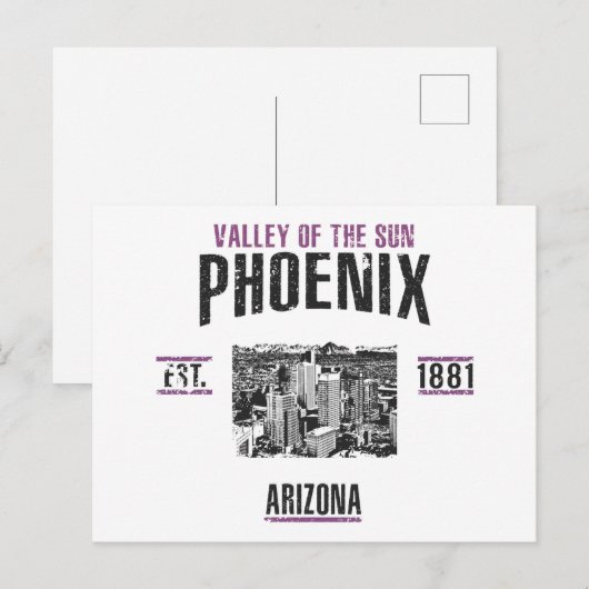 Carte Postale Phoenix (Devant / Derrière)
