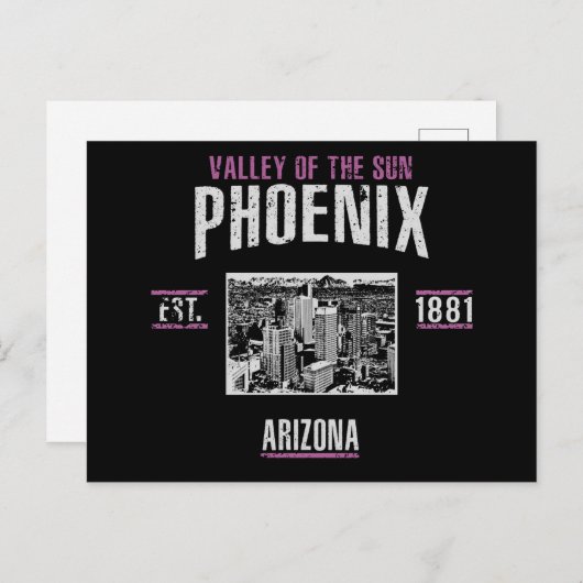 Carte Postale Phoenix (Devant / Derrière)