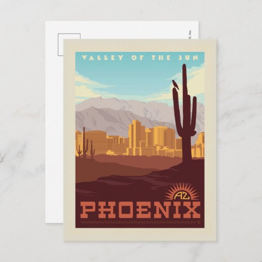 Carte Postale Phoenix, Arizona (Devant / Derrière)