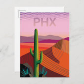 Carte Postale Phoenix Arizona | Affiche de voyage (Devant / Derrière)