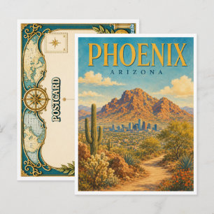 Carte Postale Phoenix Arizona Camelback Mountain GeoSaga