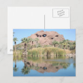 Carte Postale Phoenix Arizona Un trou photo dans le Rocher (Devant / Derrière)