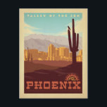 Carte Postale Phoenix, AZ<br><div class="desc">Anderson Design Group est une société d'illustration et de conception de pointe située à Nashville,  au Tennessee. Founder Joel Anderson Directives Team of talented artists to create original poster art that looks like classic vintage publicité prints from the 1920s to the 1960s.</div>