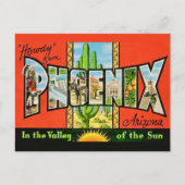 Carte Postale Phoenix AZ Rétro (Devant)