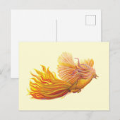 Carte Postale Phoenix Bird en vol (Devant / Derrière)