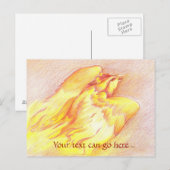 Carte postale Phoenix Fiery (Devant / Derrière)