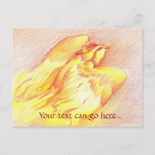 Carte postale Phoenix Fiery (Devant)