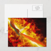 Carte Postale Phoenix Imaginaire gothique (Devant / Derrière)