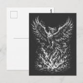 Carte Postale Phoenix renaissant des flammes par BurnsInHell (Devant / Derrière)