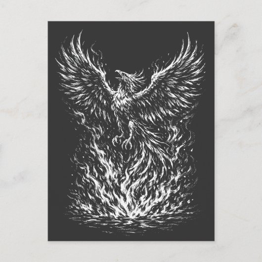 Carte Postale Phoenix renaissant des flammes par BurnsInHell (Devant)