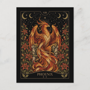 Carte Postale Phoenix, Tarot Art Starlit