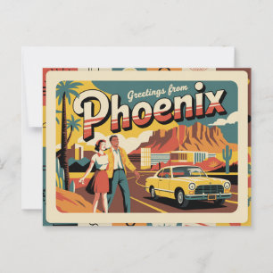Carte postale Phoenix vintage Salut de Phoenix