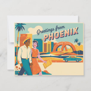 Carte postale Phoenix vintage Salut de Phoenix