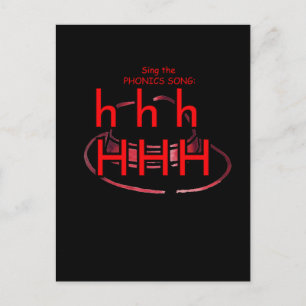 Carte Postale phonics postcard