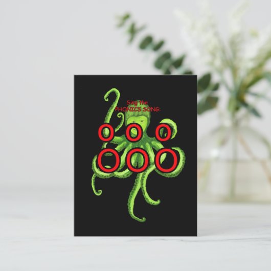 Carte Postale phonics postcard (Debout devant)