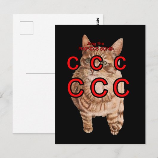 Carte postale phonique (Devant / Derrière)