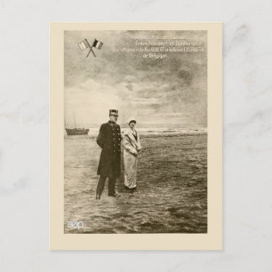 Carte Postale Phoomontage vintage King Albert, Reine Elisabeth