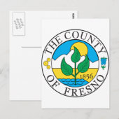 Carte Postale Phoque du comté de Fresno (Devant / Derrière)