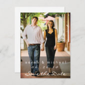 Carte postale photo 02 pour sauvegarde de date (Devant / Derrière)