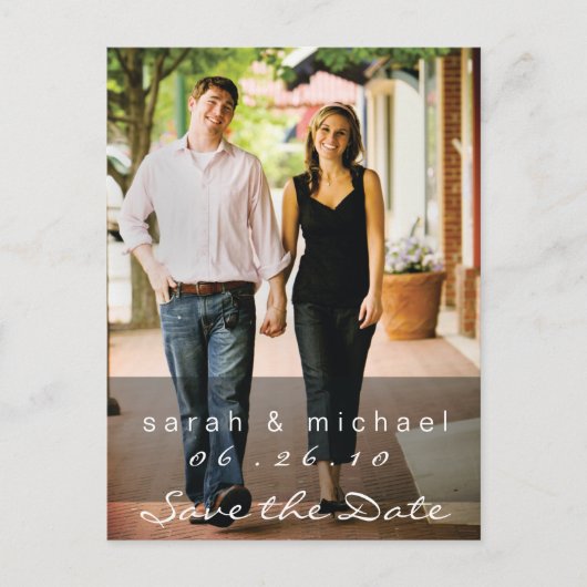 Carte postale photo 02 pour sauvegarde de date (Devant)