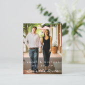 Carte postale photo 02 pour sauvegarde de date (Debout devant)