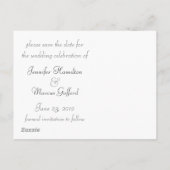 Carte postale photo 04 pour sauvegarde de date (Dos)