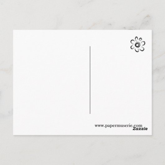 Carte Postale Photo Abstrait bleu Bokeh Light, Penser à vous (Dos)