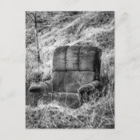 Photo ancienne chaise en noir et blanc