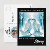 Carte Postale *~* PHOTO Anniversaire AP54 Oiseaux de l'Amour Abs (Devant / Derrière)