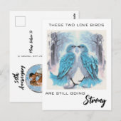 Carte Postale *~* PHOTO Anniversaire PHOTO Oiseaux de l'amour AP (Devant / Derrière)