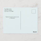 Carte postale photo aquarelle eucalyptus Merci (Dos)