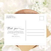 Carte Postale Photo Arch moderne Mariage de marine Merci