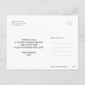 Carte postale photo avec cercle de vacances lettra (Dos)