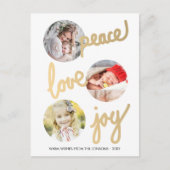 Carte postale photo avec cercle de vacances lettra (Devant)