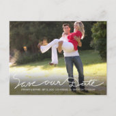 Carte postale photo avec écriture blanche "Sauvez (Devant)