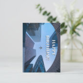 Carte Postale Photo avion & Skyscrapper, Cool Aviation Anniversa (Debout devant)